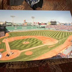 Boston Red Sox Fenway Park Panoramic Canvas – Iconic MLB Stadium Wall Art