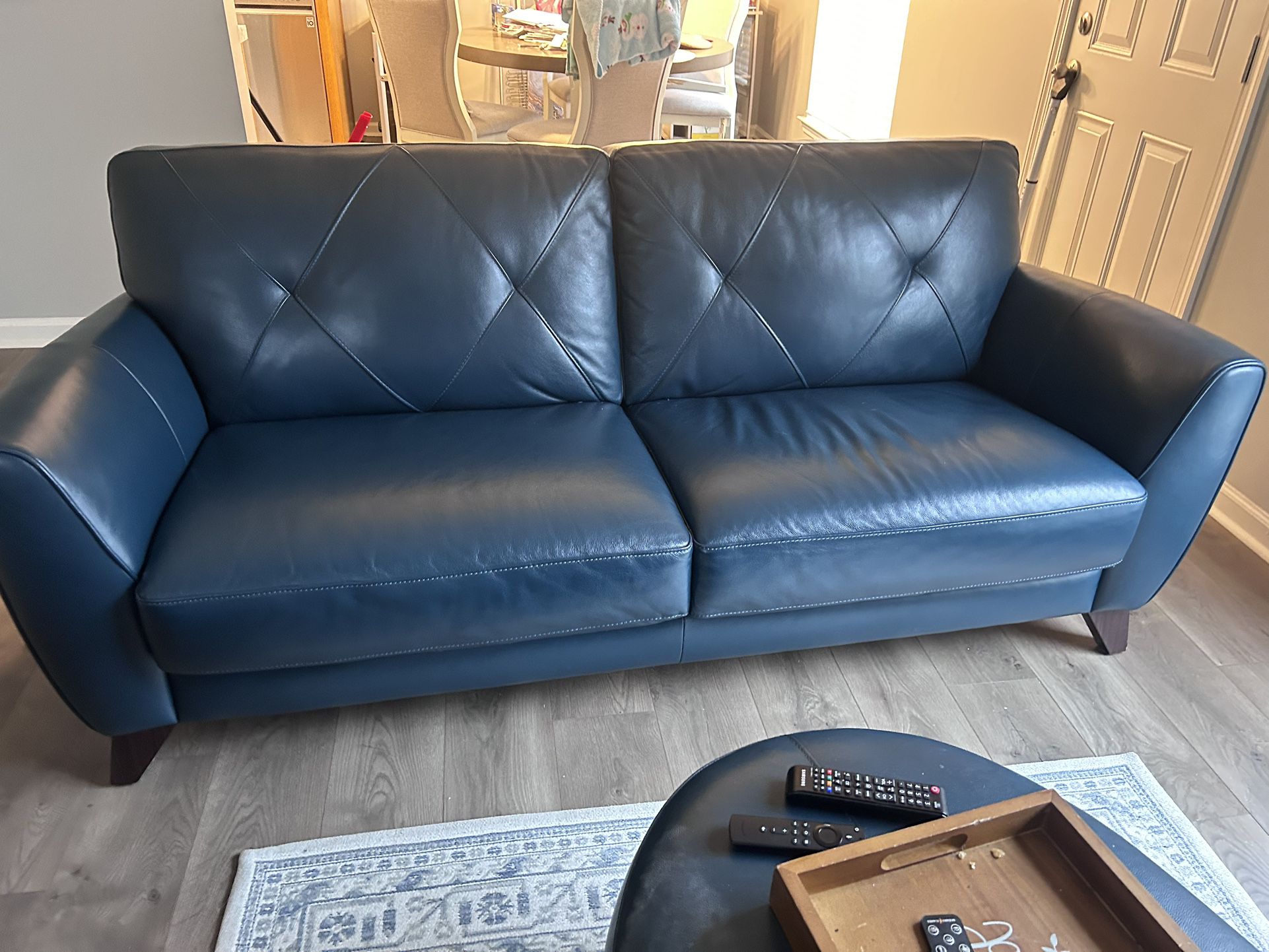 Leather Sofa, Loveseat & Ottoman 