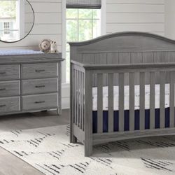 SoHo Baby Chandler 4 In 1 Convertible Crib & Dresser Set