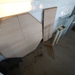 Table Top  42" X  42", Plus Leaf "  18" X  42".