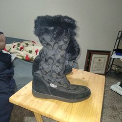 Coach Theona Fur Lined Boots
