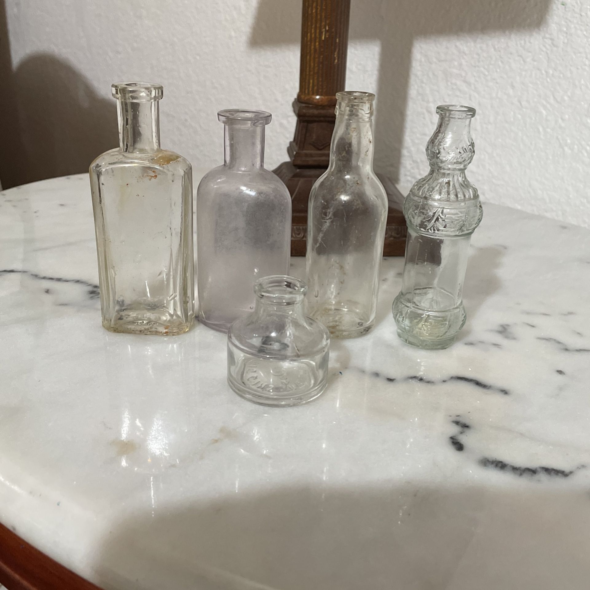 5 Assorted Antique Bottles