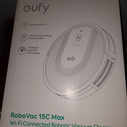 eufy BoostIQ RoboVac 15C MAX Wi-Fi Connected Super-Thin Quiet Self-Charging Robotic Vacuum Cleaner Cleans Hard Floors Medium-Pile Carpet New In Box