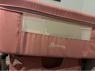 Baby crib and new born diapers and anti colic bottle