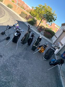 Golf Club Sets with Bags and multiple other clubs!