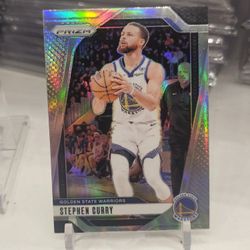 Stephen curry silver prizm warriors