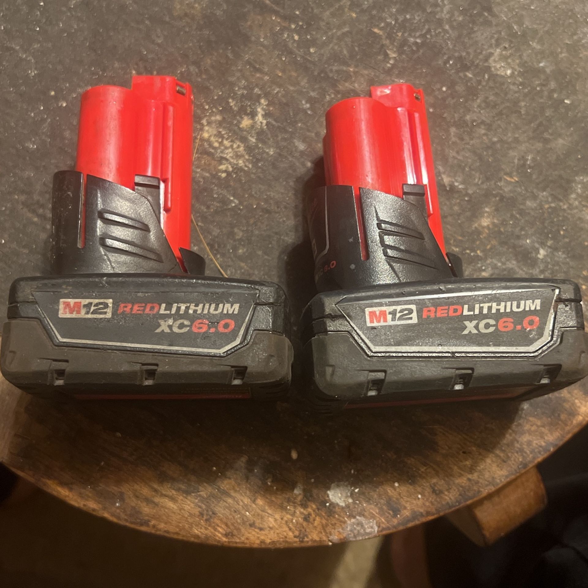 Milwaukee Battery M12, V 6.0 Ah 2 For $90