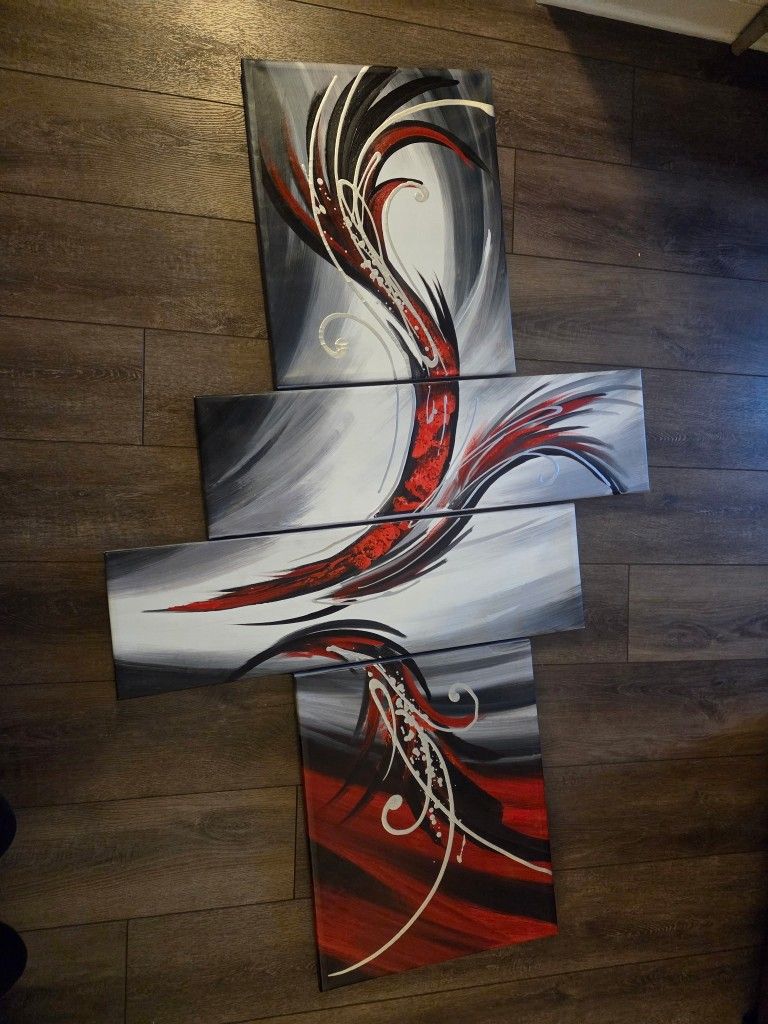 4 Pcs Canvas Painting