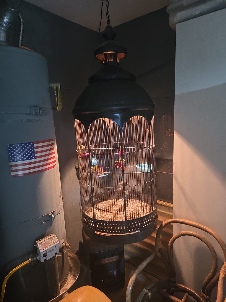Parrot BIRD CAGE ANTIQUE Metal SOLID