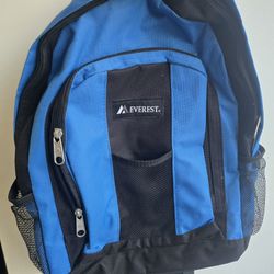 Black And Blue Everest School Backpack