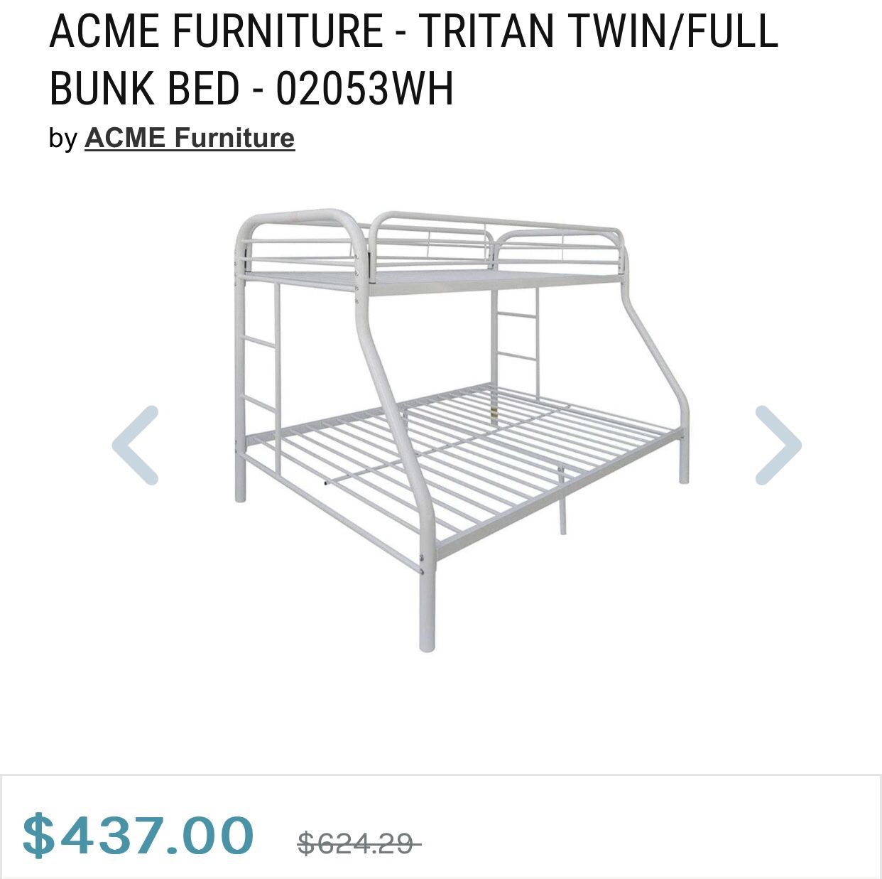 FREE White Bunk Bed