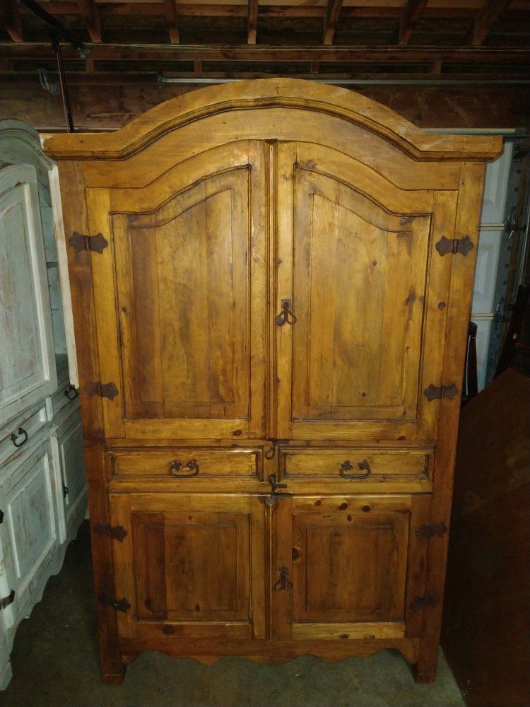 Handmade Mexican Rustic Armoire 
