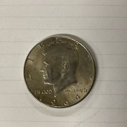 1964 KENNEDY HALF DOLLAR-90% Silver