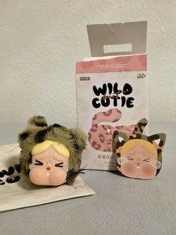 Wild But Cutie Official POPMART Keychain // Camo Cutie Crybaby
