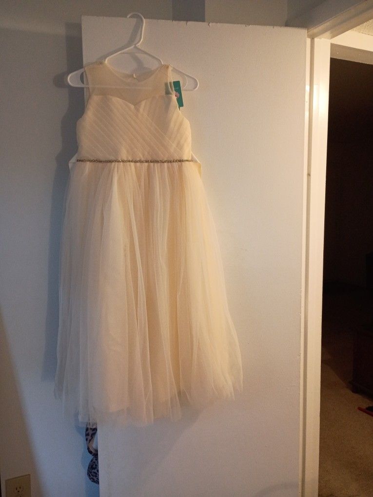 Champagne Jr Bridesmaid Gown 