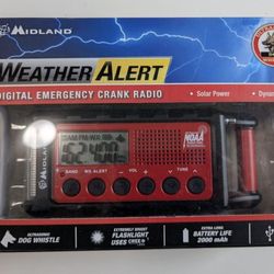 New Digital Emergency Crank Radio With Extremely Light Flashlight And Ultrasonic Dog Whistle