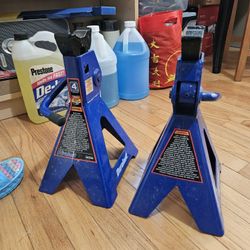 Duralast 4 Ton 2 Piece Blue Adjustable Jack Stands