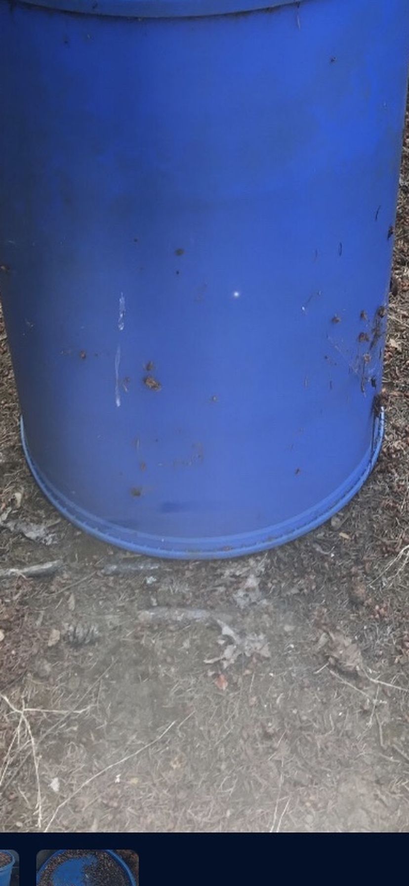 55 gal blue buckets