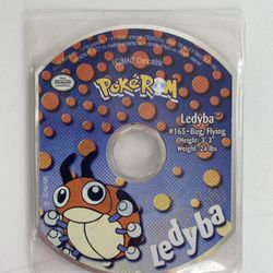 New Vintage 2000 PokeROM Ledyba #165 Pokemon Mattel/Nintendo Game Disc CD PC/MAC