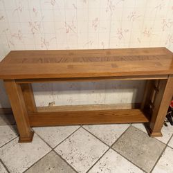 Solid Oak Sofa Table