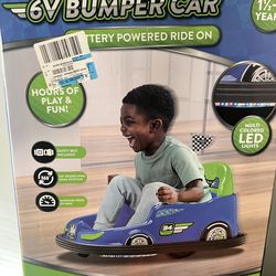 6v bumper car with led lights