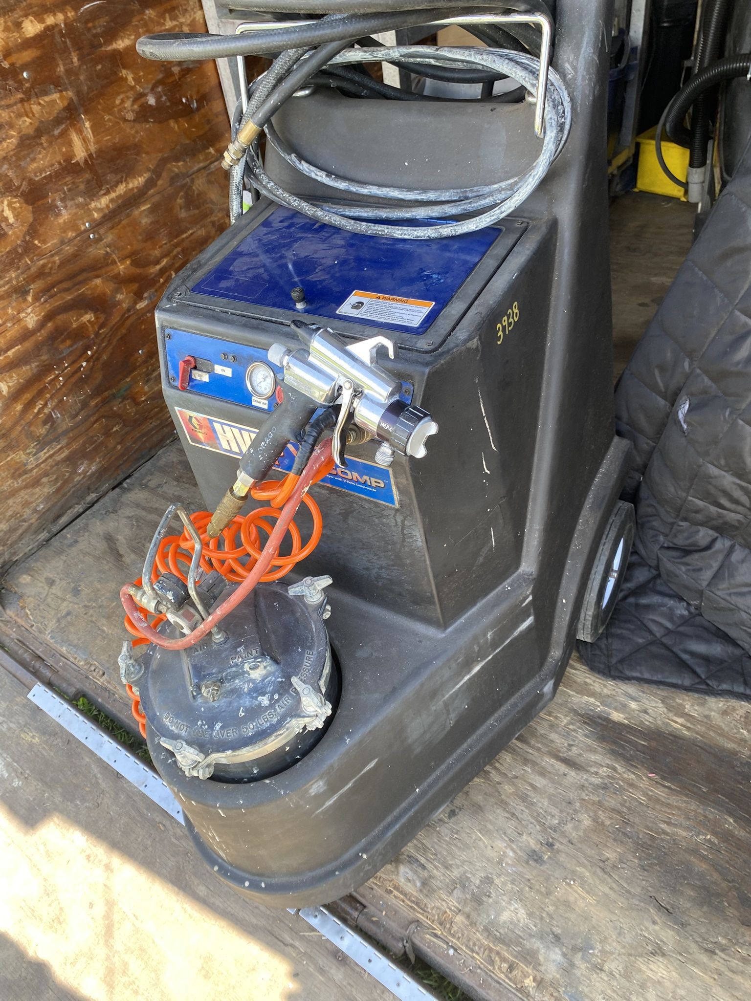 Graco hvlp v comp paint sprayer 4900 cart $500 Firm With complementary local delivery to Broward, Palm beach, St Lucie, okeechobee and surrounding a