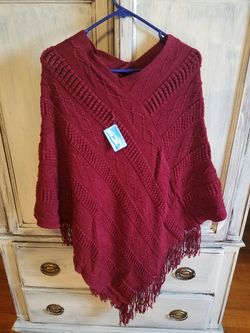 Brand New Red Poncho