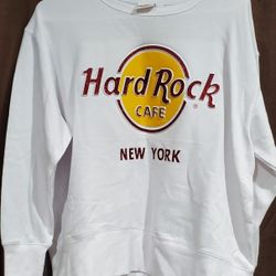 Hard Rock CAFE New York  3D Lettering   Crewneck  Sweatshirt Size M