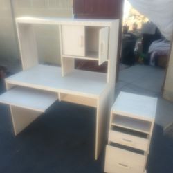 Computer Desk And File Cabinet