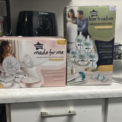 Brand new bottles and breast bump