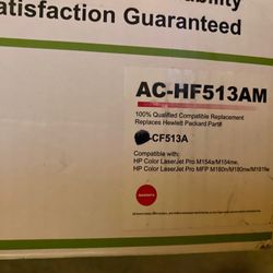 4 New Sealed Magenta Toner Cartridge  HP #CF513A