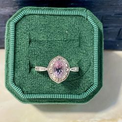 Amethyst And Sterling Silver Ring