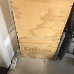 Wooden plyo box jumps