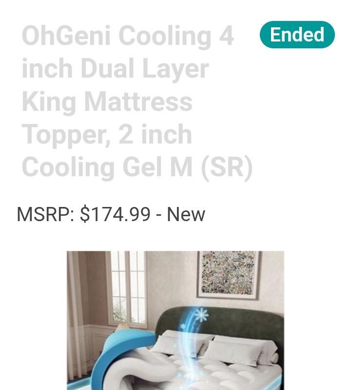King Size Mattress Topper 