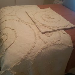 Cream Cotton Quilt Set