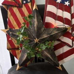 Wooden 5 Point Texas star