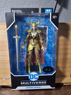 SHINING KNIGHT SEVEN SOLDIERS OF VICTORY Chase Platinum Edition DC Multiverse McFarlane