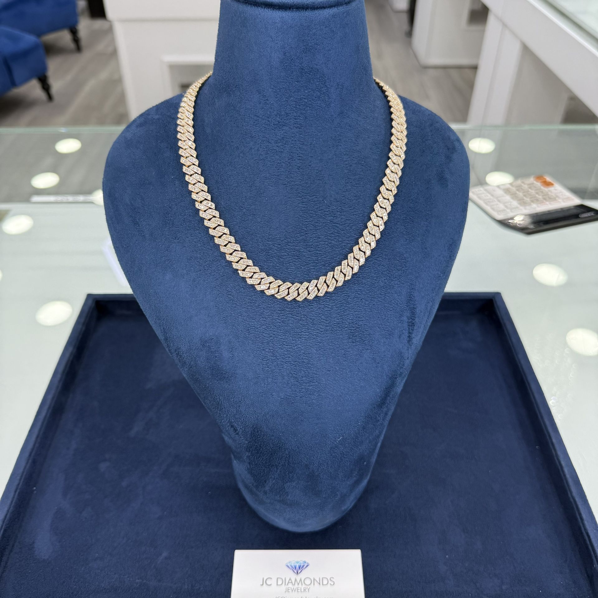 Chain Cubanlink 10k Gold Diamonds Real