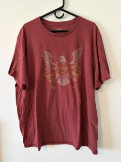 Men’s Wrangler Tee Shirt With Eagle Logo