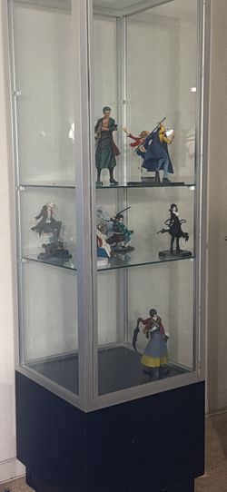 Glass display cabinet