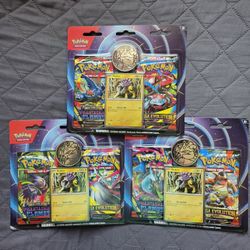 Pokemon 2-Pack Blister Raikou Mega Evolution & Phantasmal Flames Lot Of 3