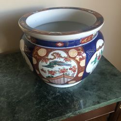 Vintage Gold Imari Japanese Planter