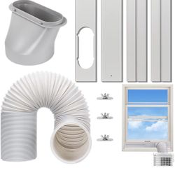 Universal Portable Air Conditioner Window Exhaust Hose Vent Kit