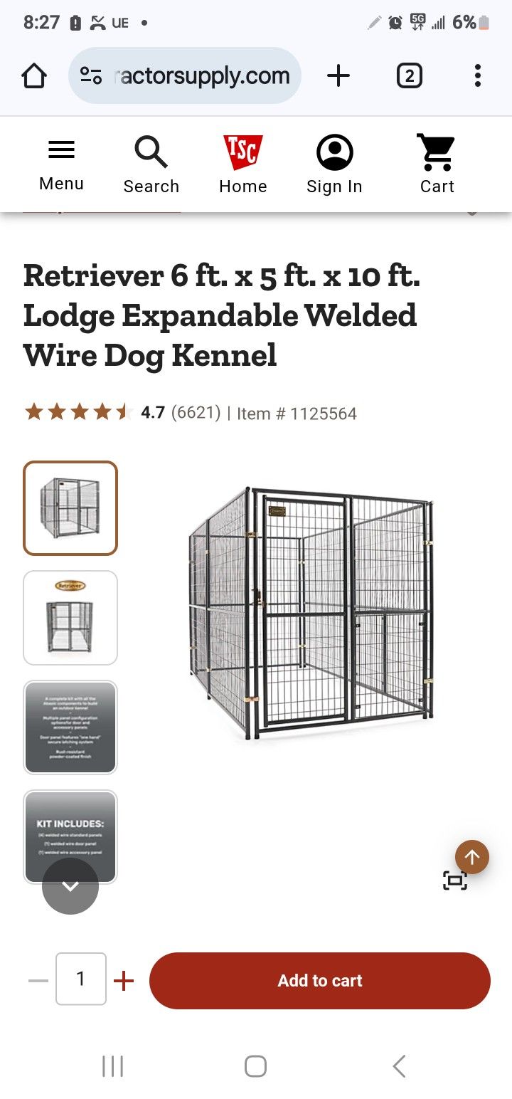 Dog Kennel With Roof