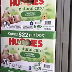 Huggies  Sensitive 1024 Wipes 
