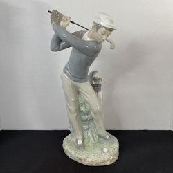 Vintage Lladro Golfer Figurine - Retired