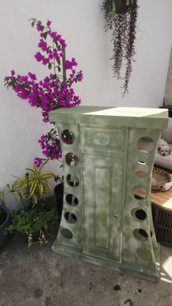 Vintage Wood Bottle Stand