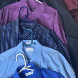 Size 19-19 1/2 Dress Shirts Name Brand