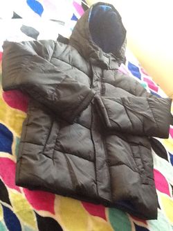 Boys Bubble Coat With Hood Size 11/12