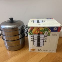 3 Tier High Quality Stainless Steel Steamer